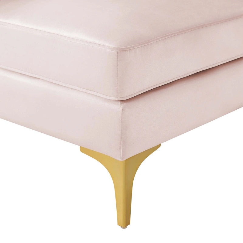 Channel Tufted Performance Velvet 4-Seater Sofa