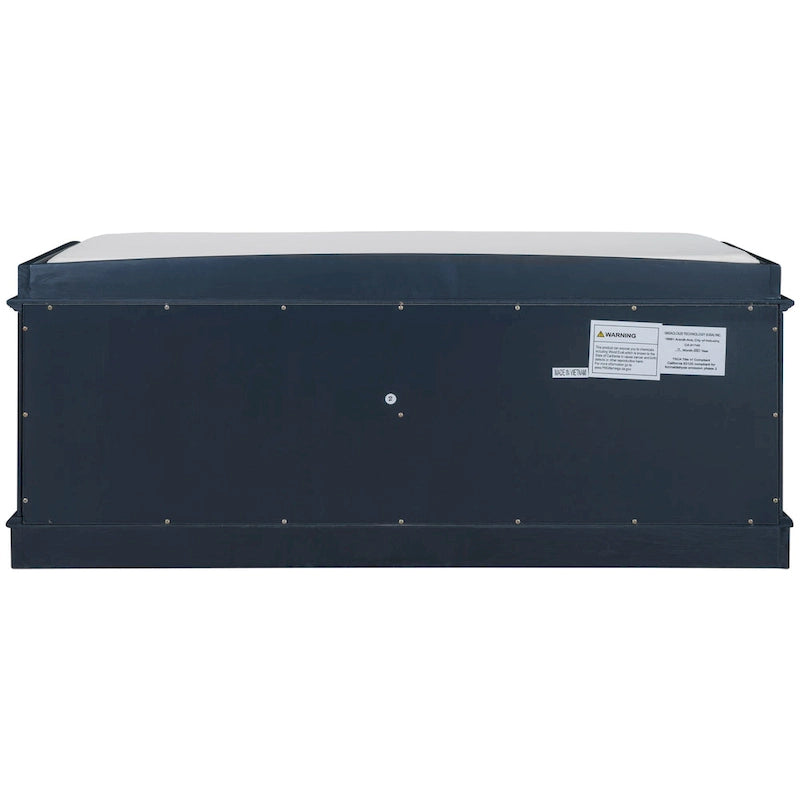Storage Bench with 4 Doors and Adjustable Shelves