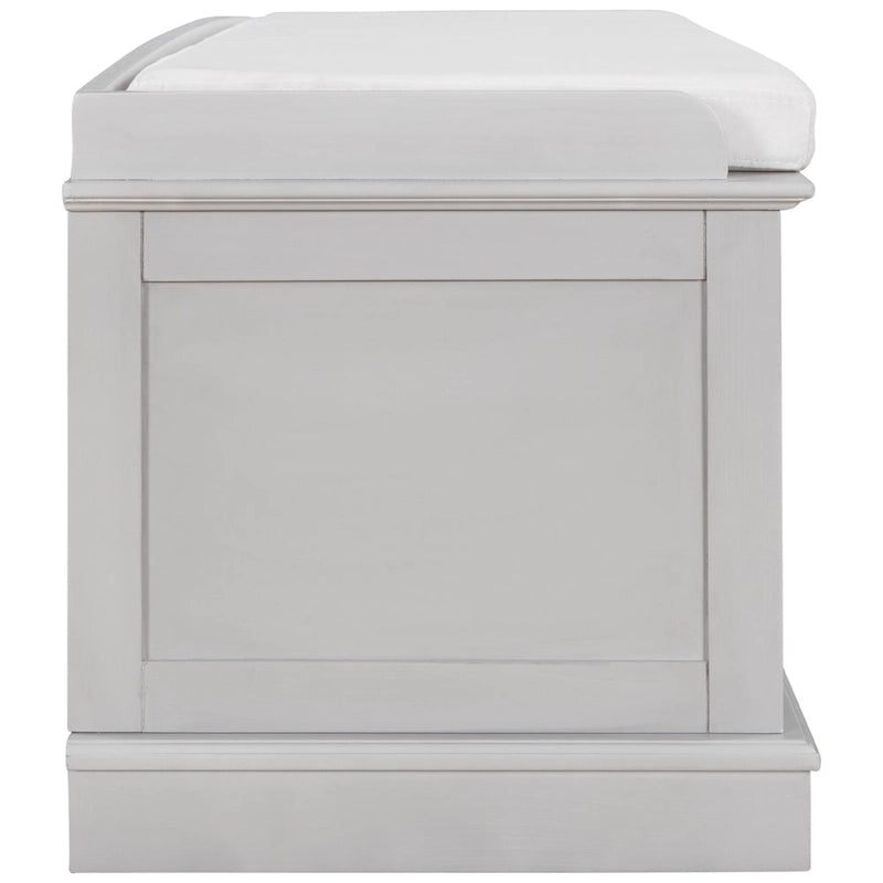 Storage Bench with 4 Doors and Adjustable Shelves