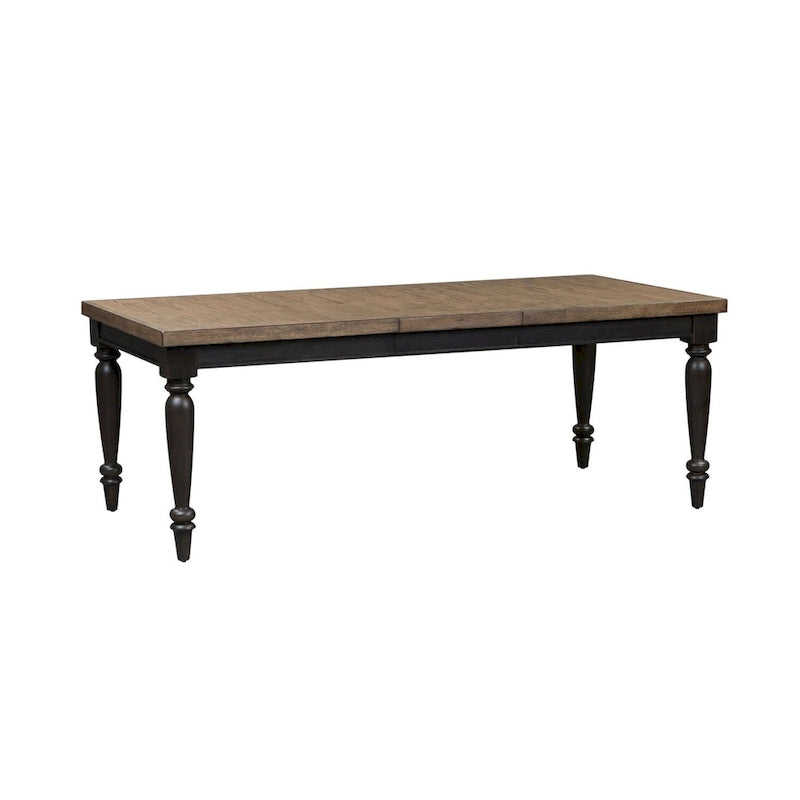 Chalkboard Rectangular Leg Table - Black