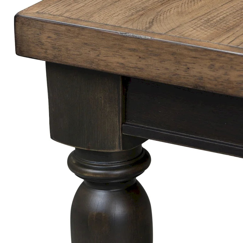 Chalkboard Rectangular Leg Table - Black