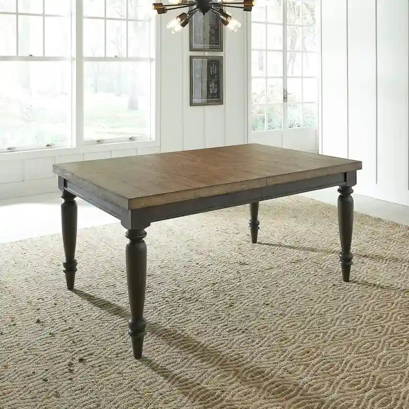 Chalkboard Rectangular Leg Table - Black