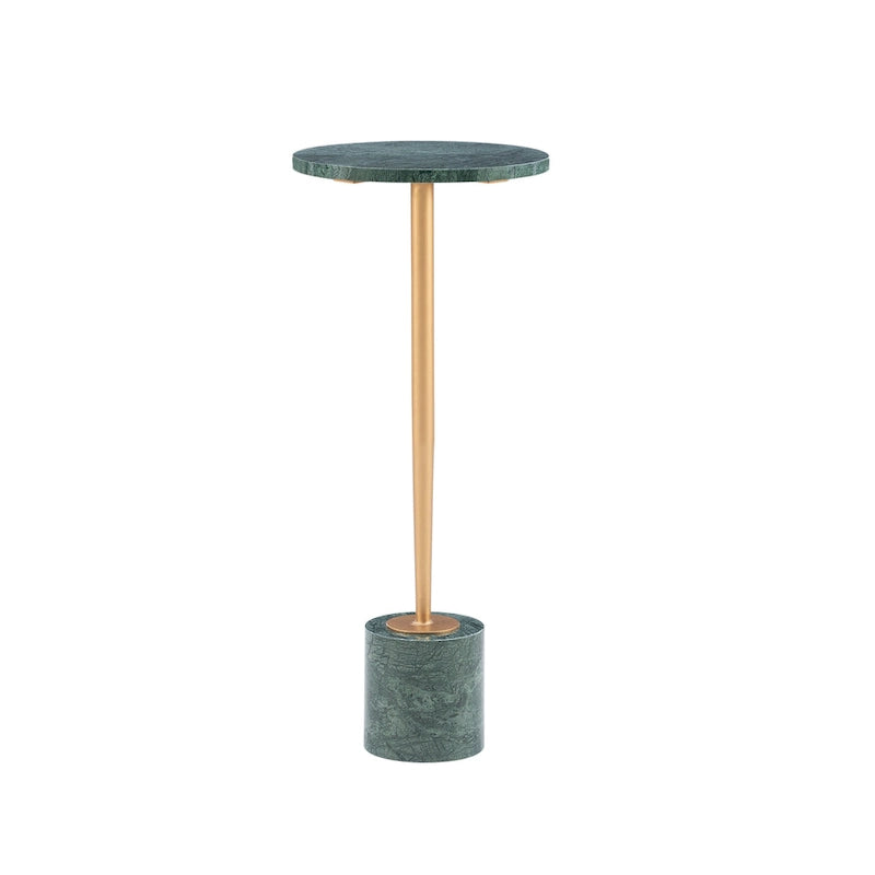 Marble Drink Table with Iron Base