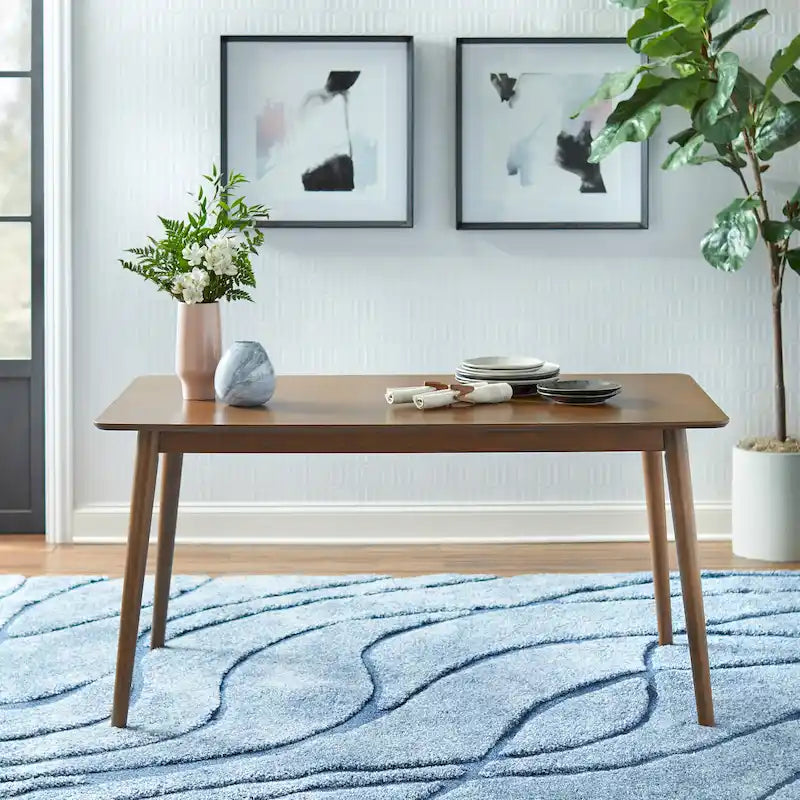 Mid-Century Modern Rectangular Dining Table