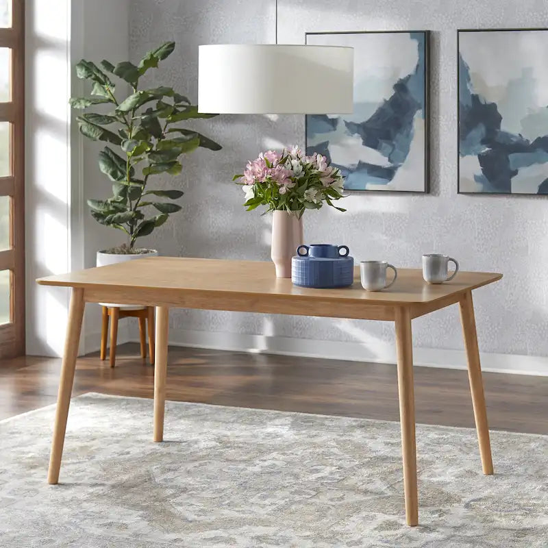 Mid-Century Modern Rectangular Dining Table