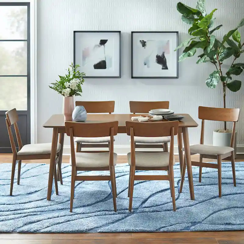 Mid-Century Modern Rectangular Dining Table