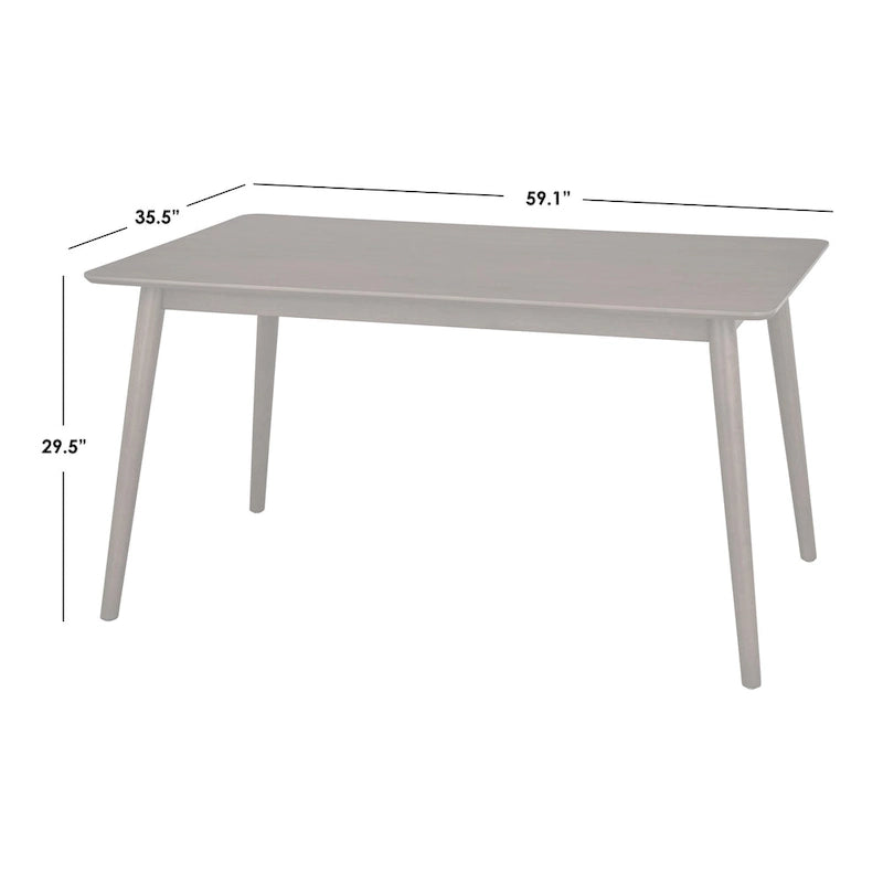 Mid-Century Modern Rectangular Dining Table
