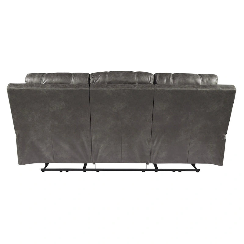 Contemporary Power Reclining Sofa with Adjustable Headrest - Midnight