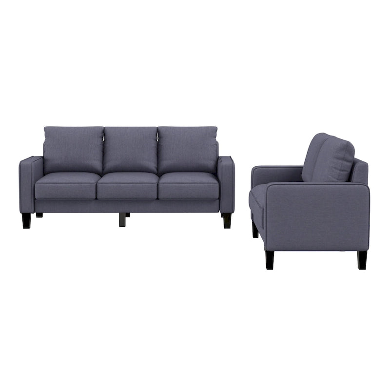 Modern Living Room Furniture Sofa in Beige Fabric 2+3