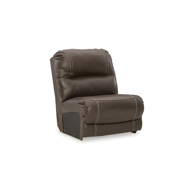 Brown 5-Piece Power Reclining Sectional - 123W x 123D x 43H