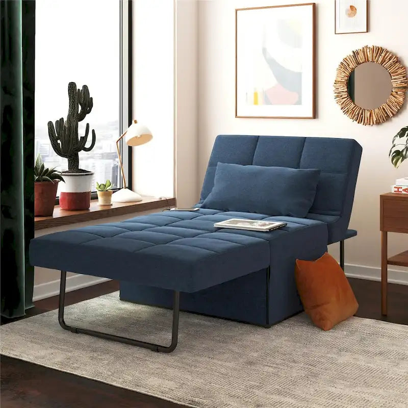 4-in-1 Convertible Lounger Ottoman Sofa Chair