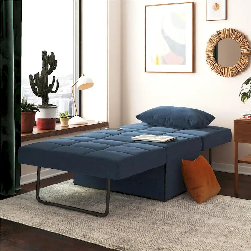 4-in-1 Convertible Lounger Ottoman Sofa Chair