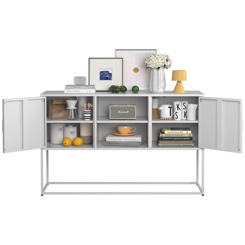 Metal Sideboard Cabinet with Adjustable feet