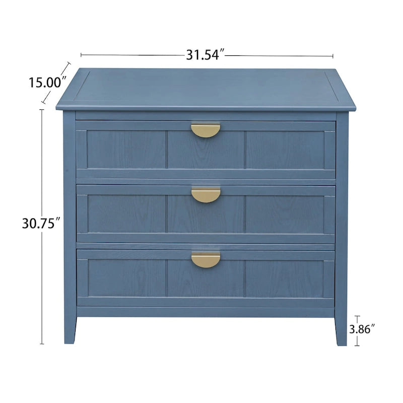 3-Drawer Cabinet for Bedroom, Living Room & Study