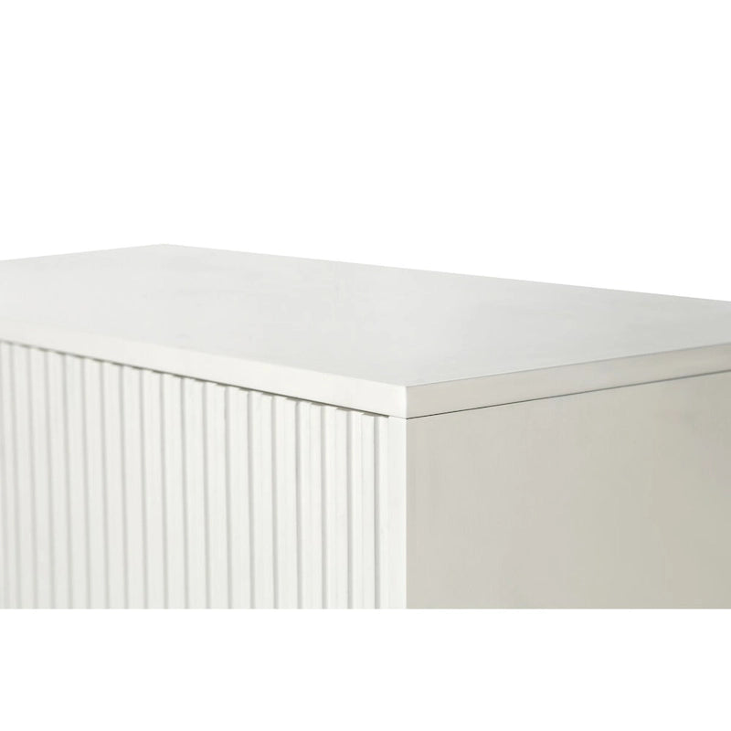 Accent Four Door Wood with Adjustable Shelves Storage Cabinet